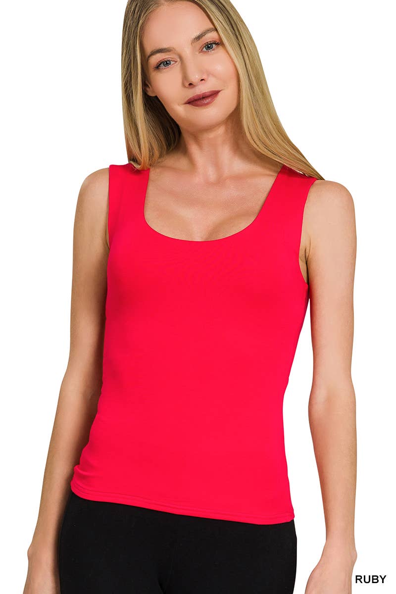 Double Layer Rayon Tank Top