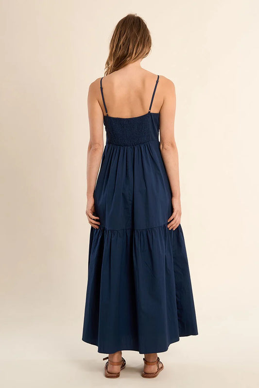Navy Blue Woven Dress