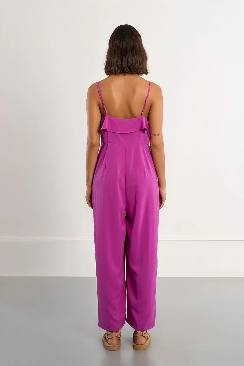 Purple Woven Jumpsuit