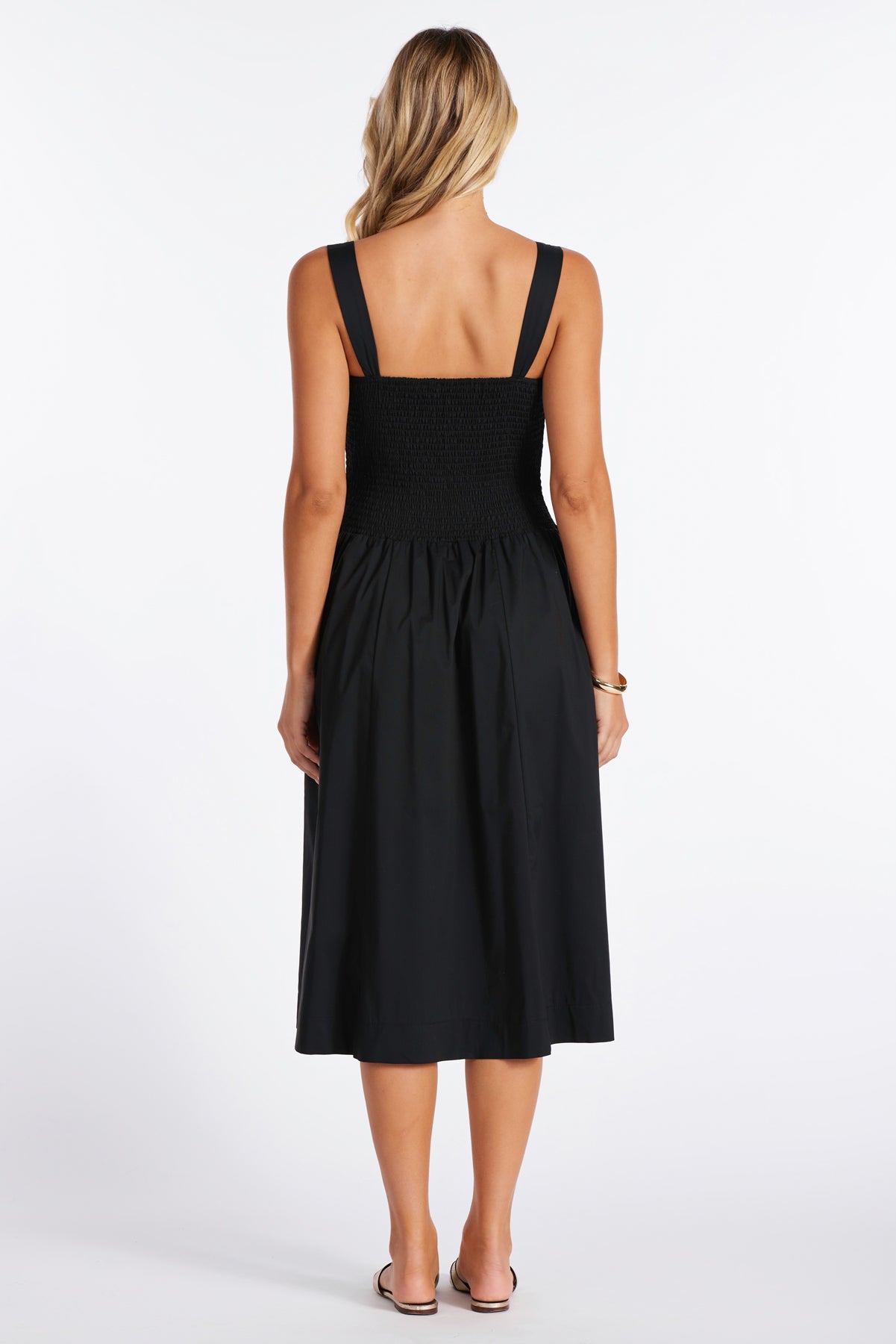 Corsica Smocked Poplin Dress