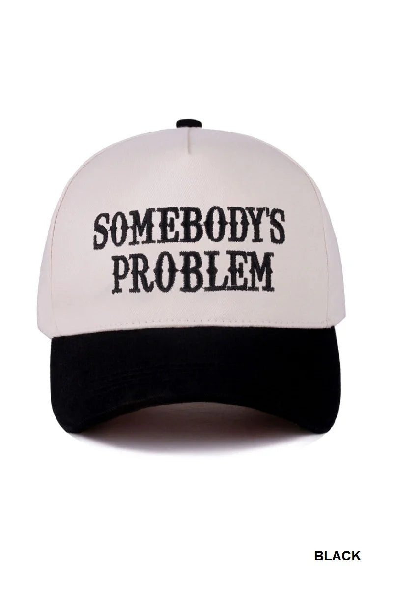 Somebody's Problem Cap Black
