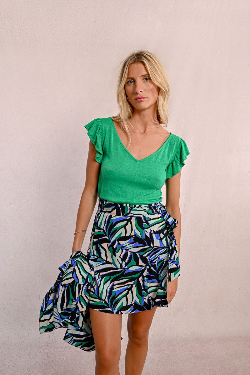Green Knitted Tee