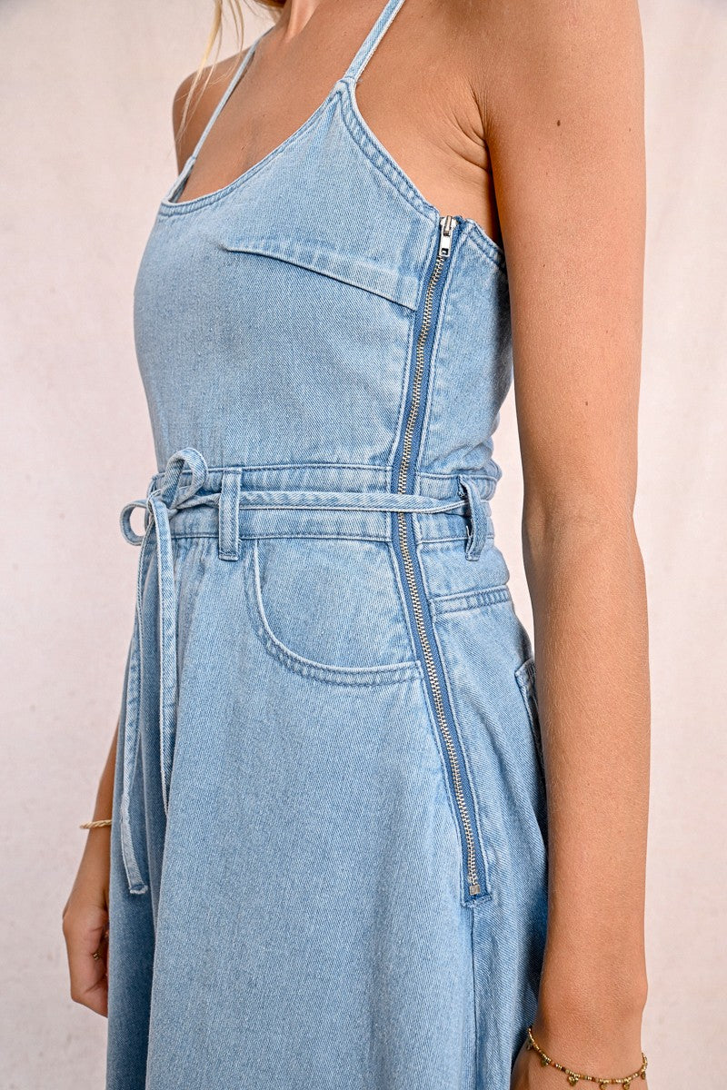 Woven Dress - Denim