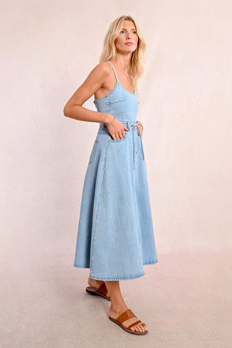 Woven Dress - Denim
