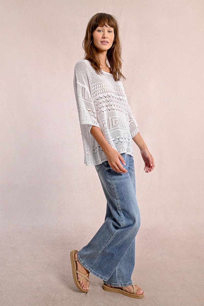 Openwork Knitted Sweater