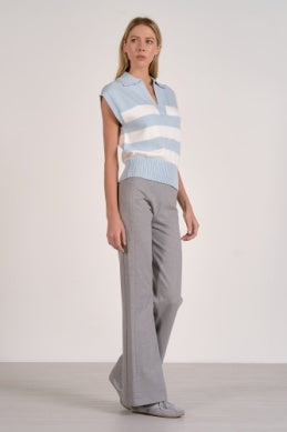 2 Sweater Slvless Collar