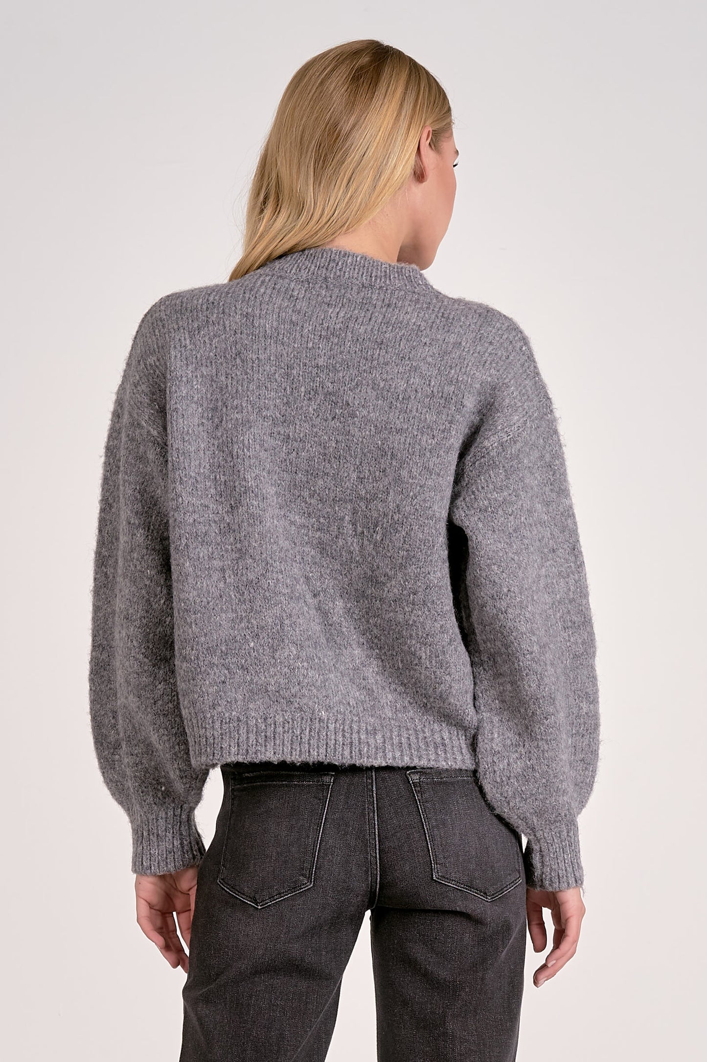 Front Tie Sweater Cardigan