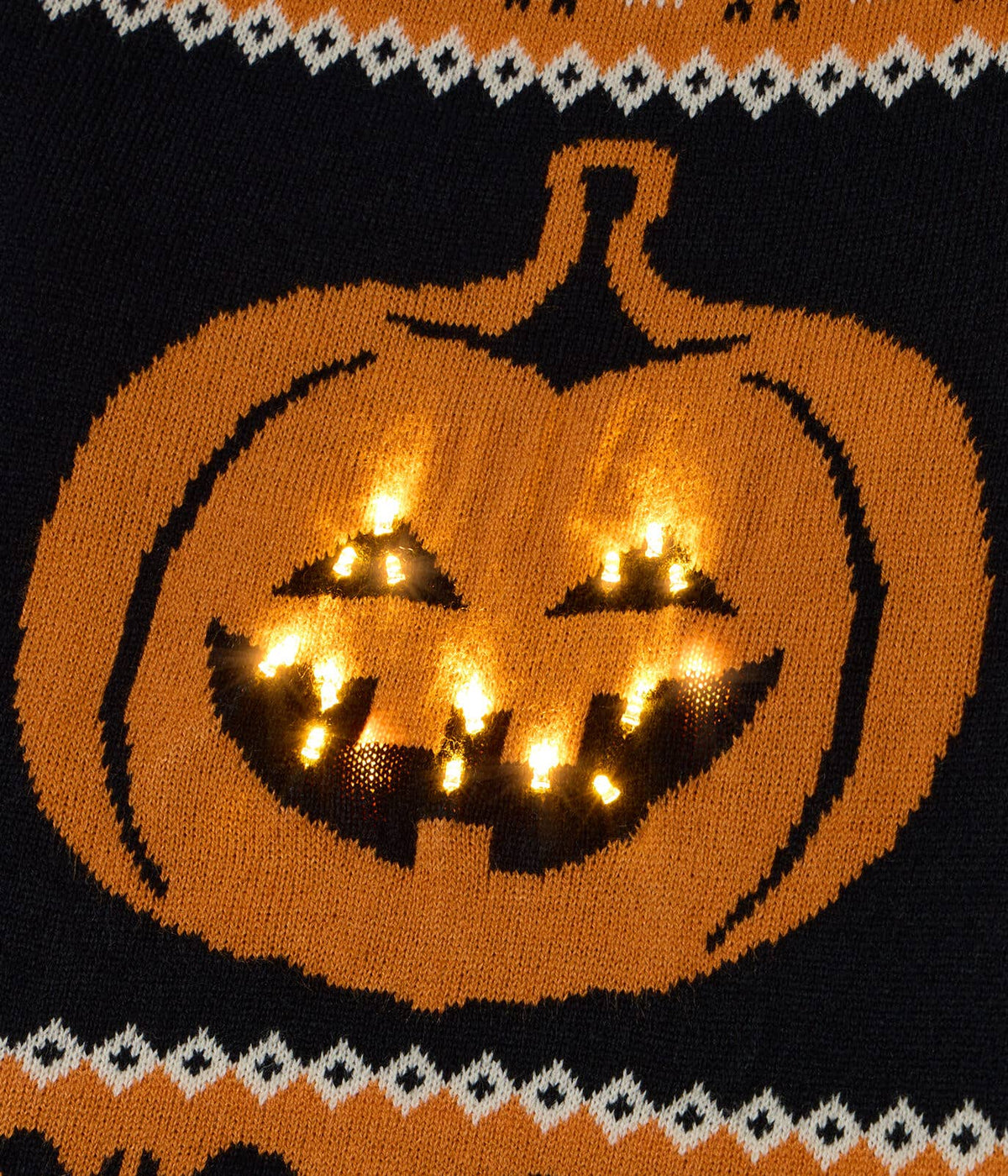 Pumpkin Light-Up Sweater