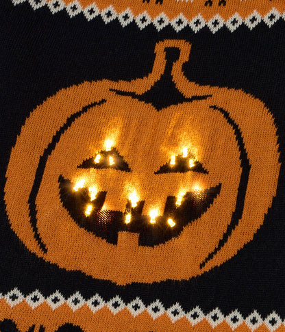 Pumpkin Light-Up Sweater