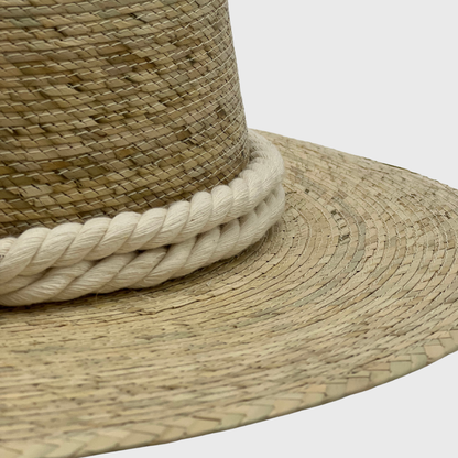 Naples Palm Hat - Half Moon Band