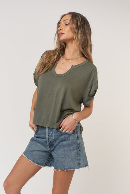 Sylas Notch Neck Tee