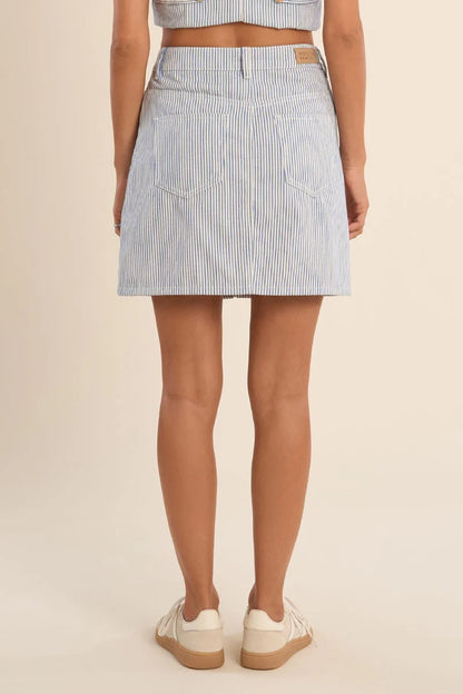 Light Blue Woven Skirt