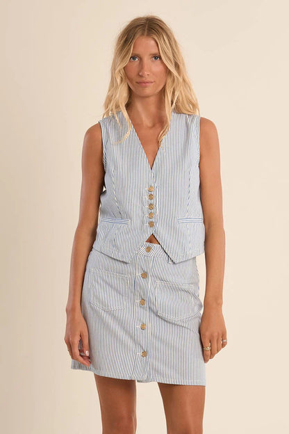 Light Blue Sleeveless Jacket