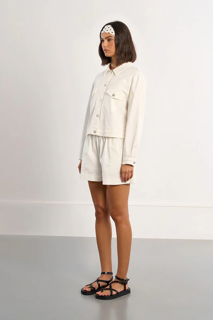 White Woven Jacket