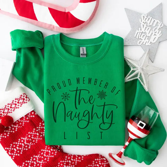 Proud Member of the Naughty List-Green
