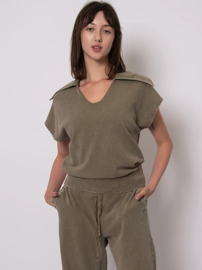 French Terry Sleeveless Top