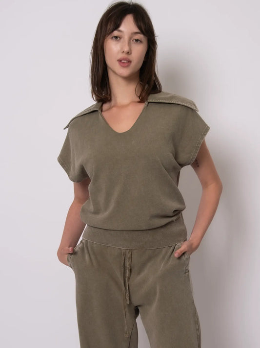 French Terry Sleeveless Top