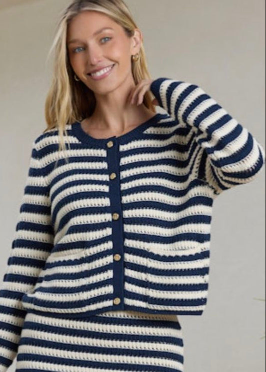 Hanlon Striped Cardigan