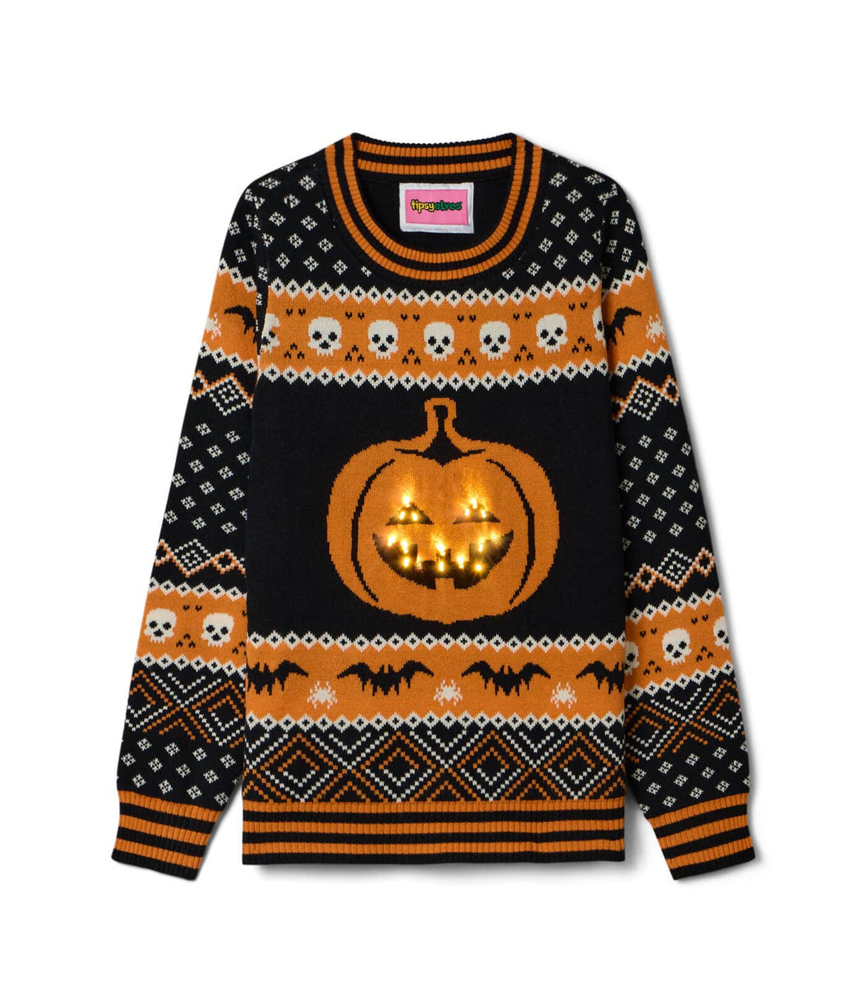 Pumpkin Light-Up Sweater