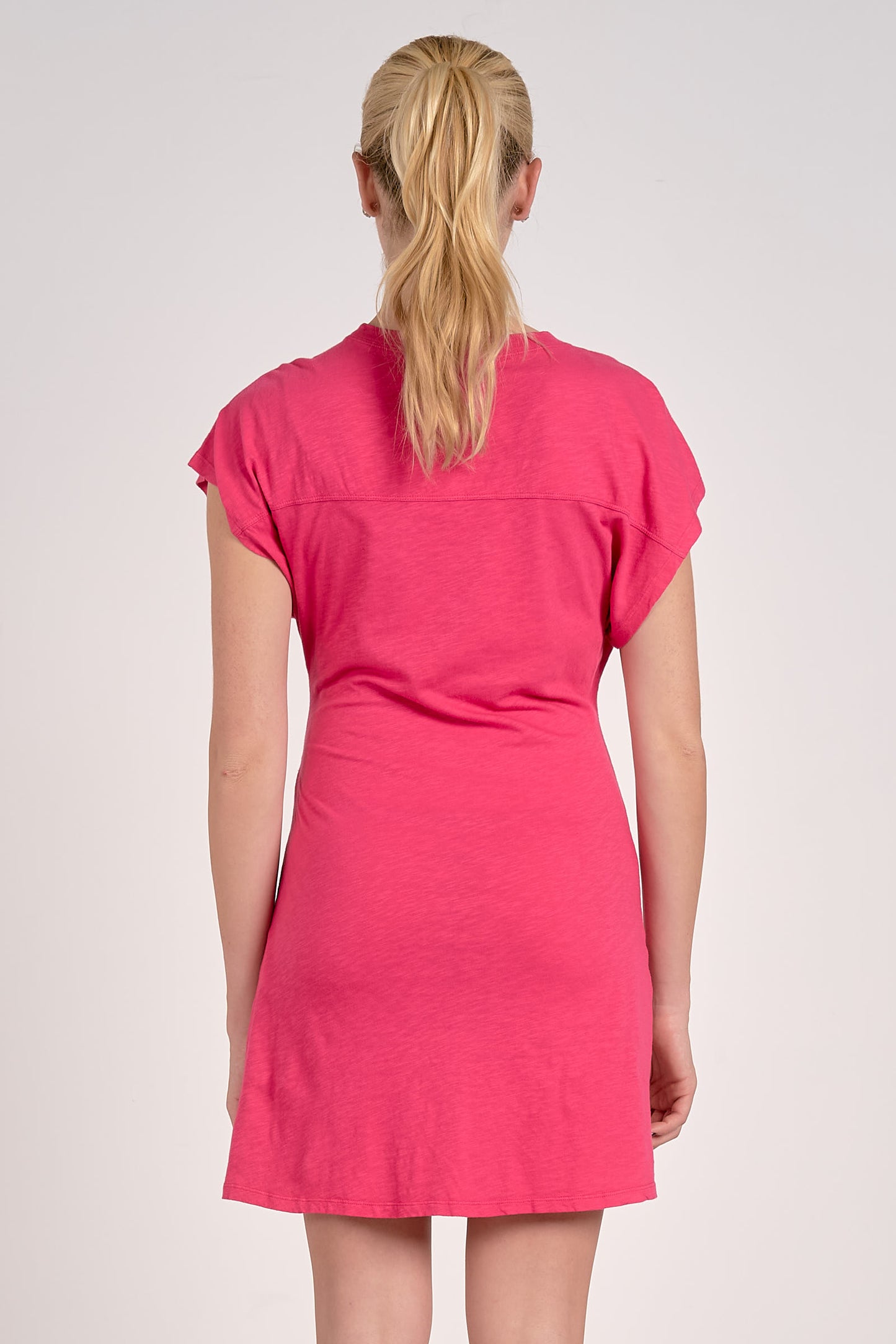 Pink Side Tie Dress