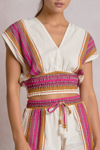 Natural Pink Resort Top