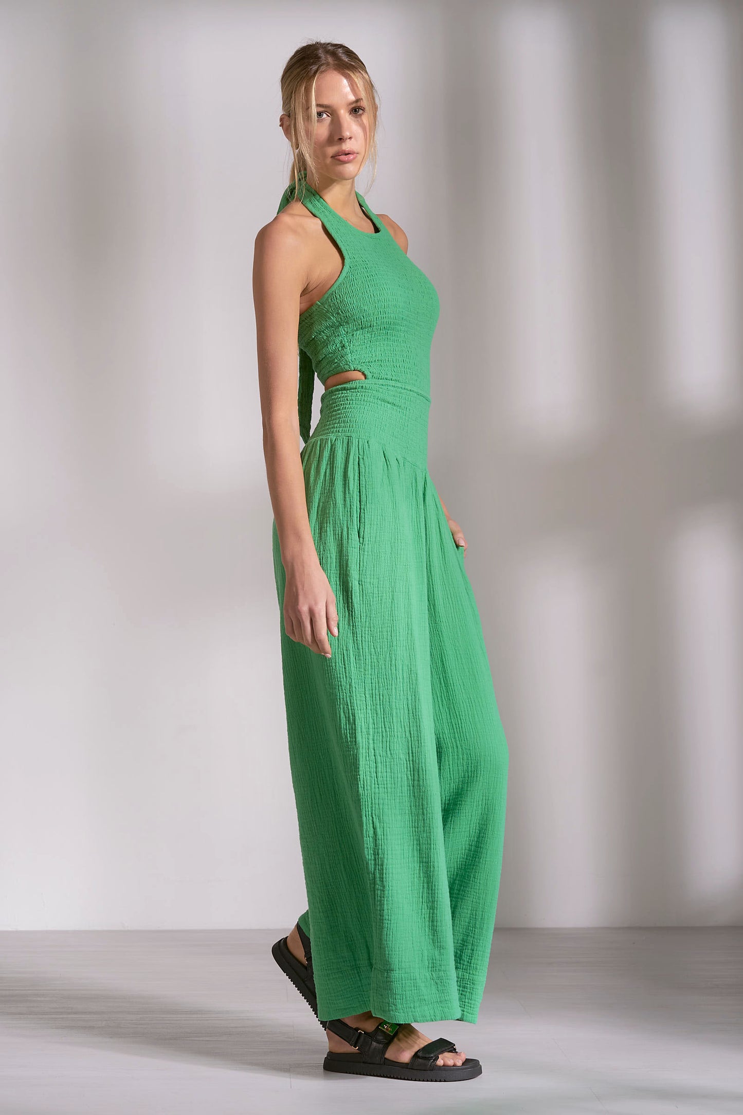 Halter Jumper Wide Leg