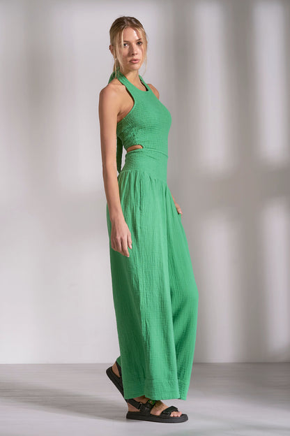 Halter Jumper Wide Leg