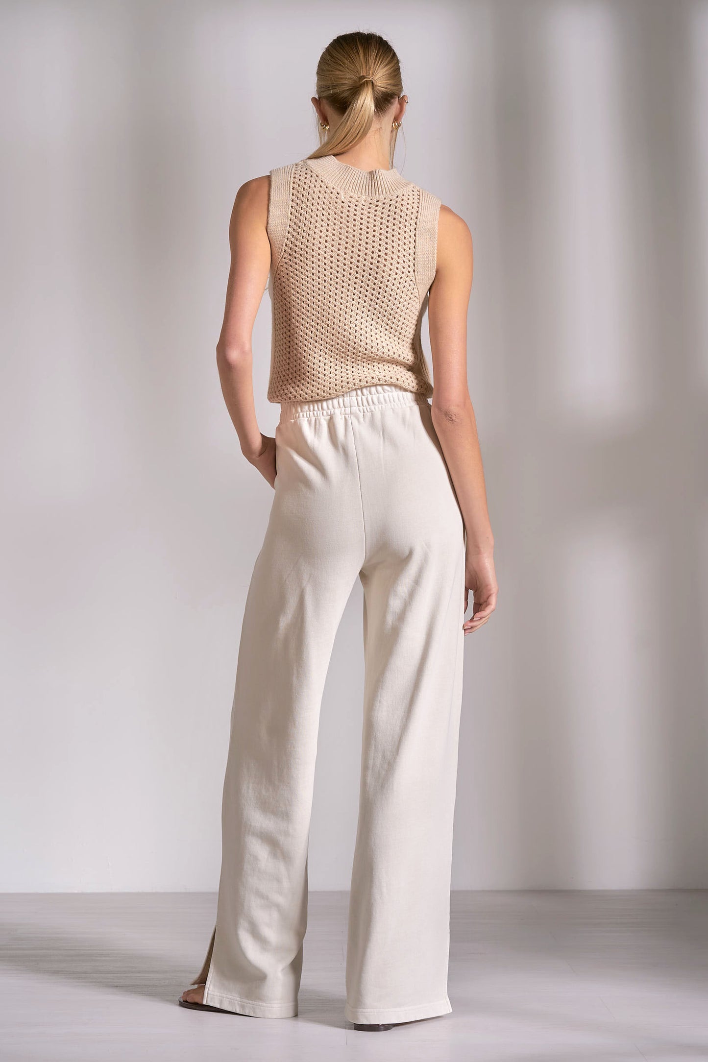2 Pants Drawstring Wide Leg