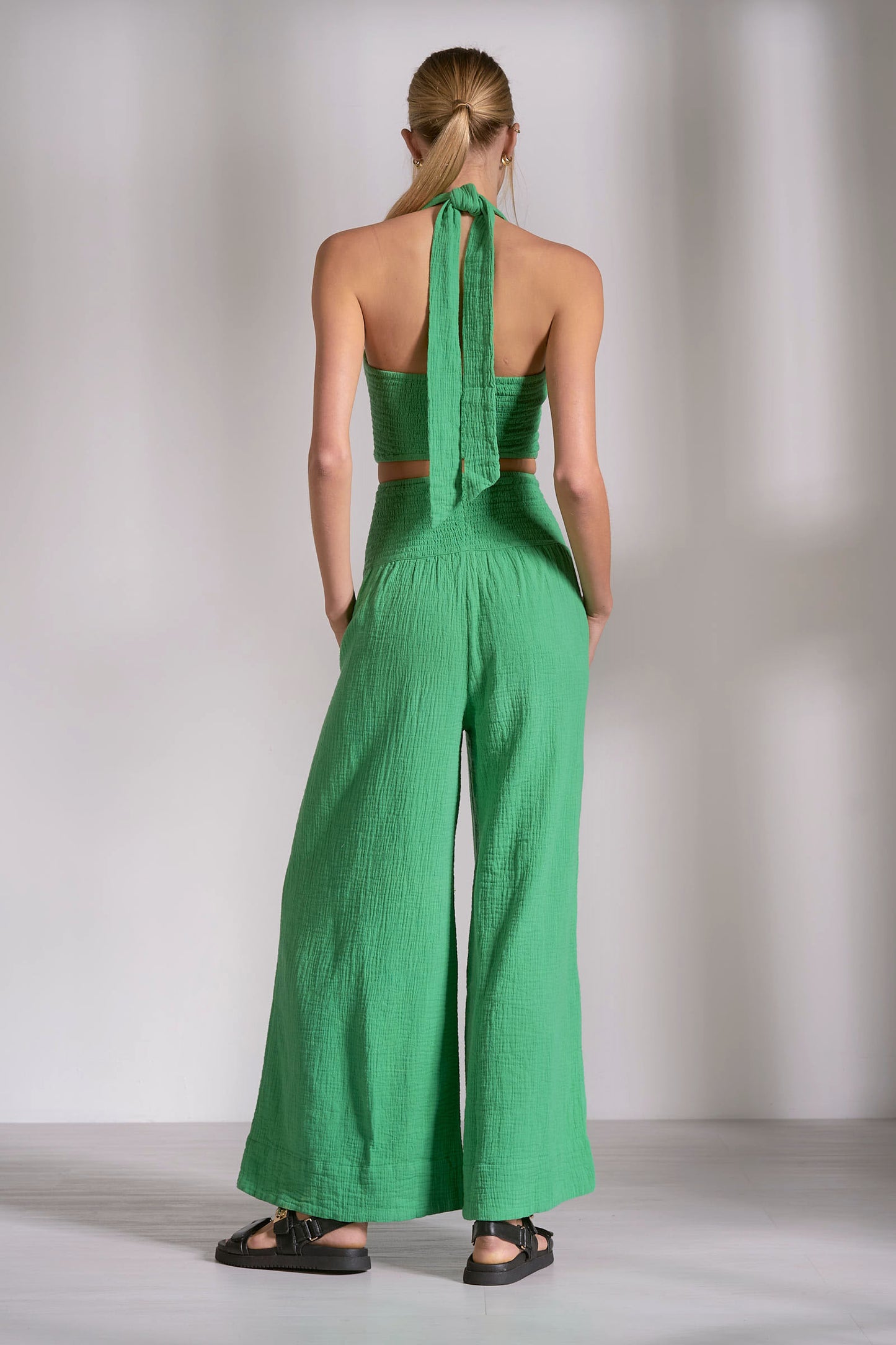 Halter Jumper Wide Leg