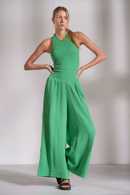 Halter Jumper Wide Leg