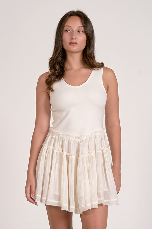 Izzy Mini Dress White