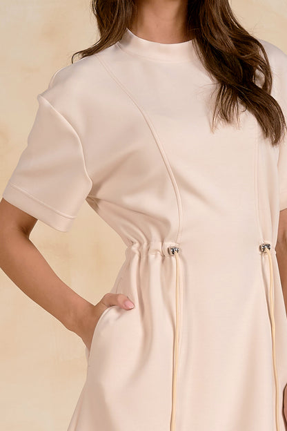 Beige T-Shirt Dress