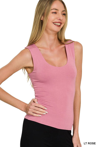 Double Layer Rayon Tank Top