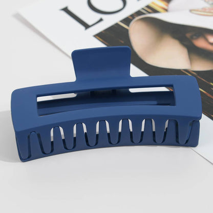 4.92'' Matte Rectangle Large Hair Claw Clips