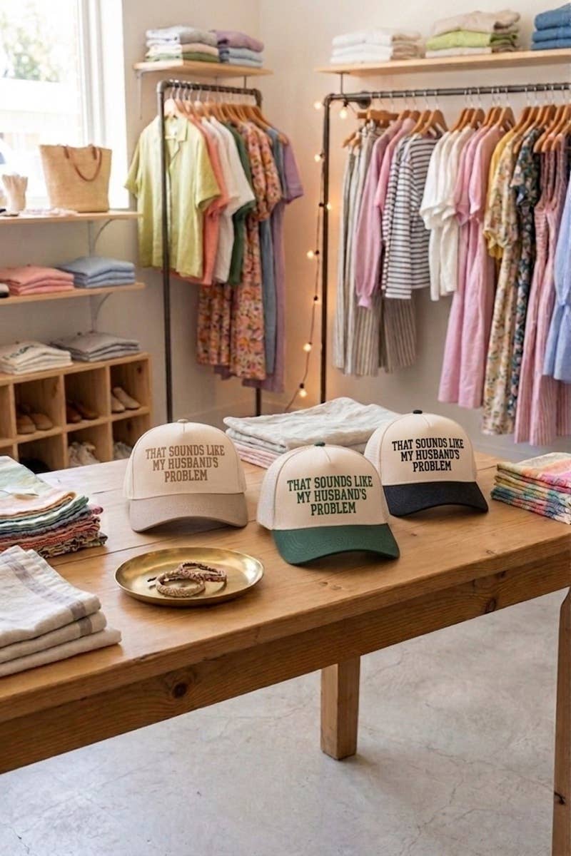 0512 That Sounds Like My Husband’s Problem Two Tone Cotton Hat SI