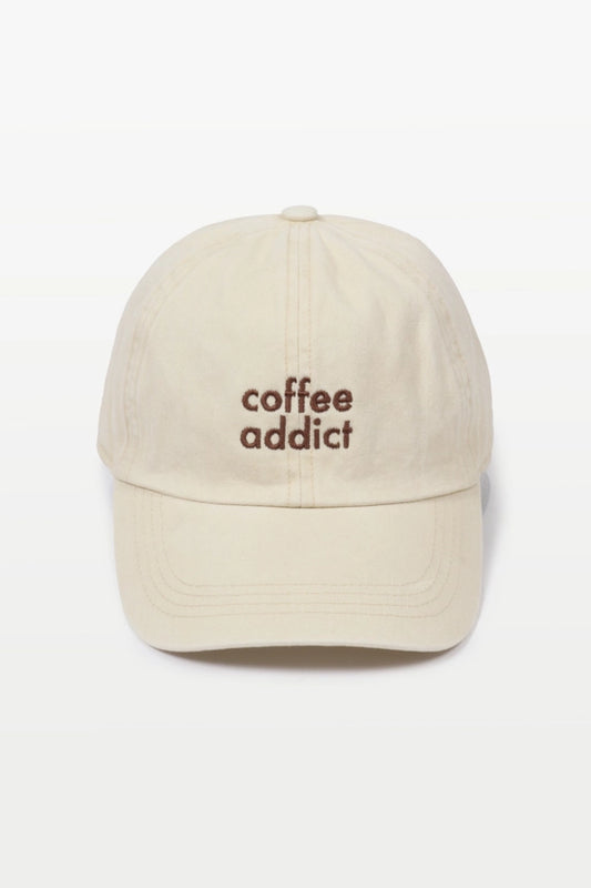 Coffee Addict Embroidery Cap