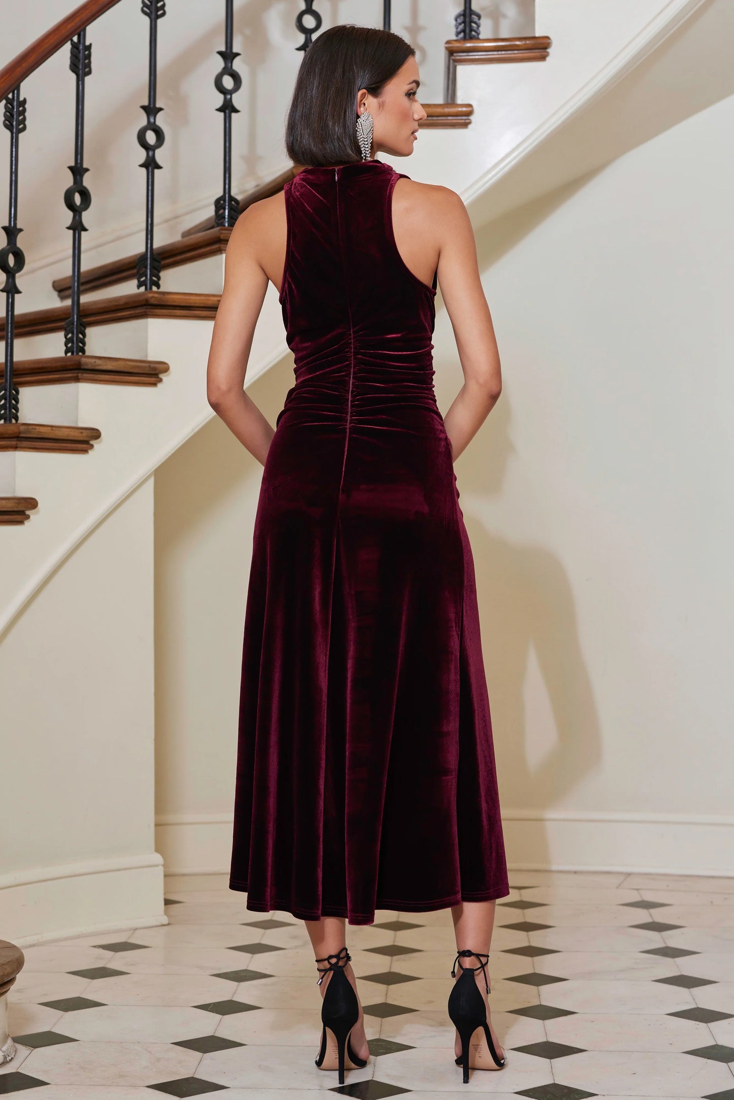 Elle Velvet Halter Dress