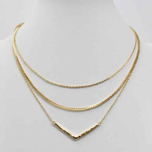 Gold Necklace Stack