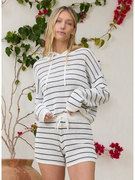 Penn Striped Hoodie