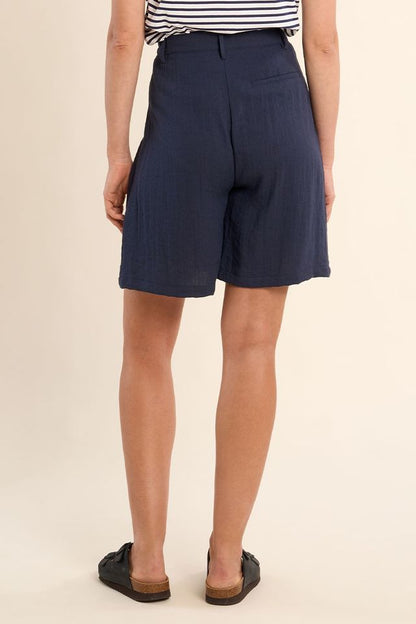 Ladies Woven Shorts - Navy