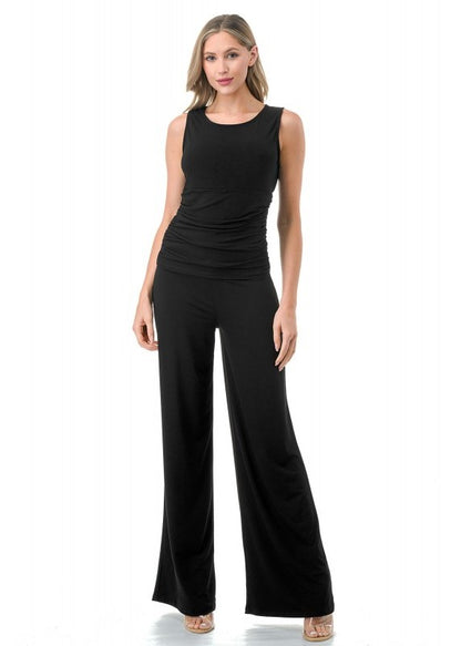 Ruched Waist Palazzo Pant