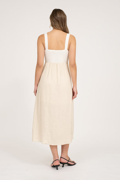 Colorblock Midi Dress