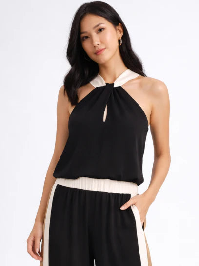 Satin Bubble Halter Top