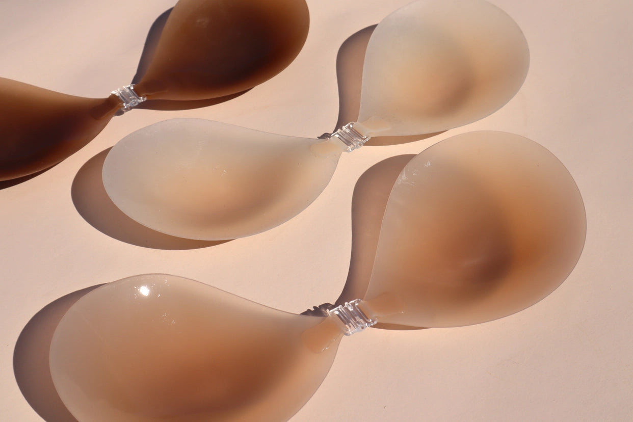 Silicone Stick On Bra-Light Tint, A