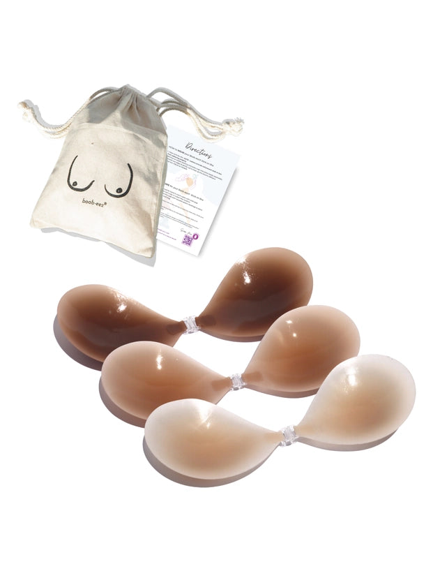 Silicone Stick On Bra- Light Tint, C