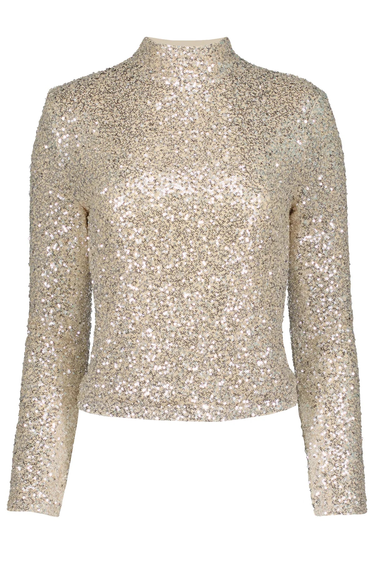 Sublime Funnel Neck Top Champagne