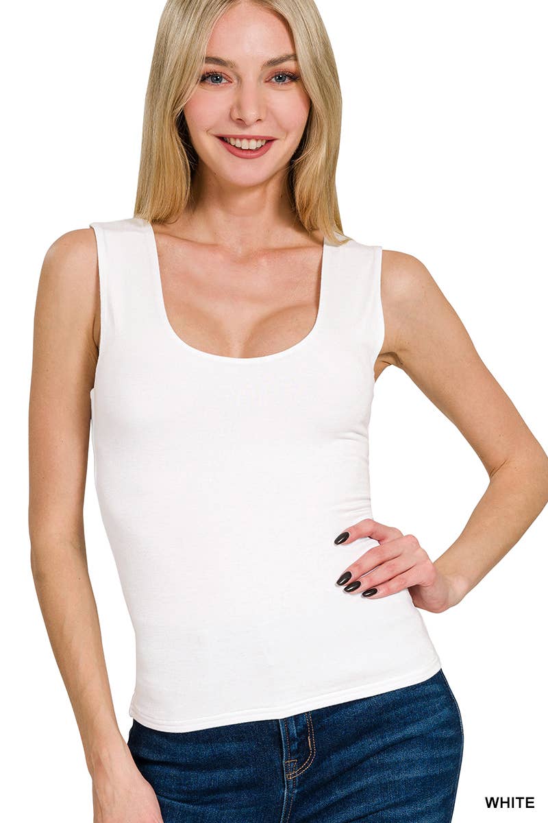 Double Layer Rayon Tank Top