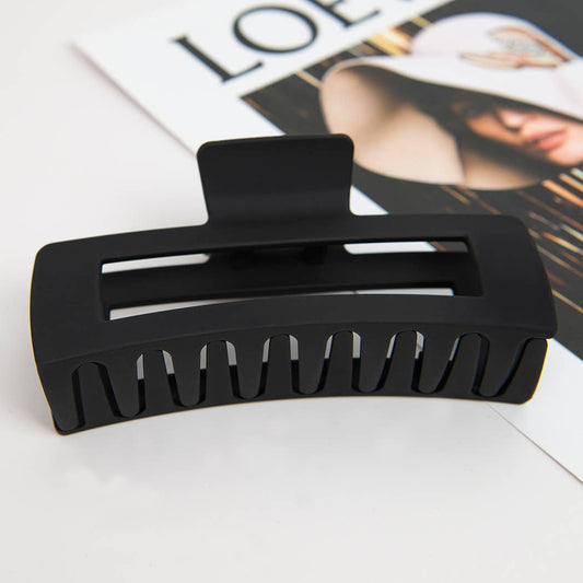 4.92'' Matte Rectangle Large Hair Claw Clips