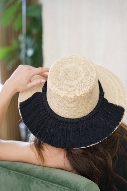 Naples Palm Hat - Half Moon Band