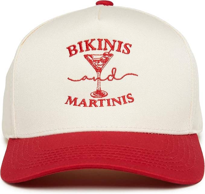Bikinis and Martinis - Red/Beige